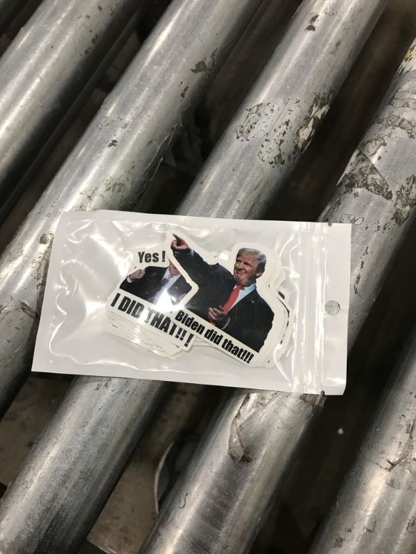 Photo 2 of 100 Pcs Funny I Did That Joe Biden Stickers for Gas Pump - Personalized Trump Small Sticker - I Did This It Sticker