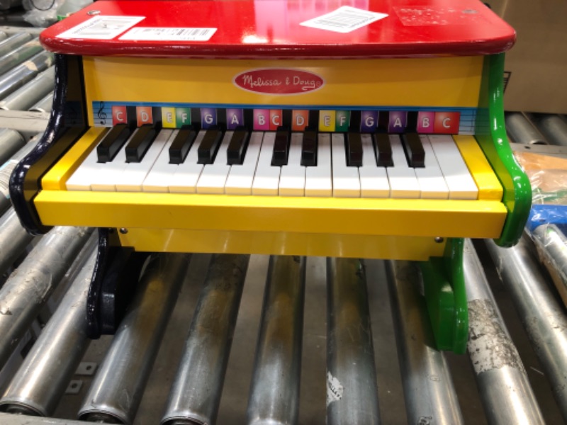 Photo 2 of *TOP IS LOOSE MISSING SONGBOOK* Melissa & Doug Learn-To-Play Piano With 25 Keys and Color-Coded Songbook - Toy Piano For Baby, Kids Piano Toy, Toddler Piano Toys For Ages 3+