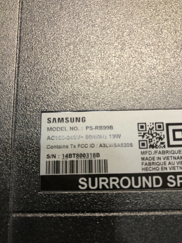 Photo 5 of SAMSUNG HW-Q990B/ZA 11.1.4ch Soundbar w/ Wireless Dolby Atmos / DTS:X, Rear Speakers, Q Symphony, SpaceFit Sound+, Airplay 2, Adaptive Sound, Game Pro Mode, Alexa Built-In, 2022 HW-Q990B Soundbar