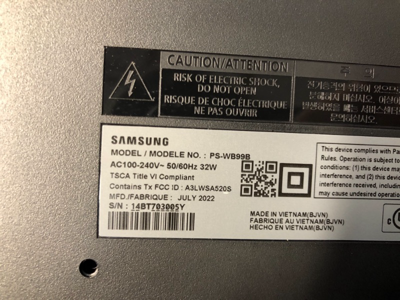 Photo 3 of SAMSUNG HW-Q990B/ZA 11.1.4ch Soundbar w/ Wireless Dolby Atmos / DTS:X, Rear Speakers, Q Symphony, SpaceFit Sound+, Airplay 2, Adaptive Sound, Game Pro Mode, Alexa Built-In, 2022 HW-Q990B Soundbar