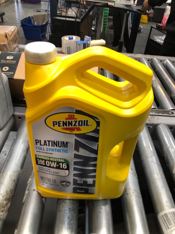 Photo 2 of Pennzoil Platinum Full Synthetic 0W-16 Motor Oil (5-Quart, Single) 5 Quart 1-Pack 0W-16