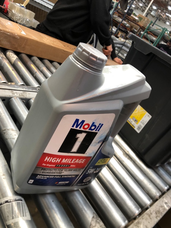 Photo 4 of **has leaked**
Mobil 1 High Mileage Advanced Full Synthetic Motor Oil - 4.73 L jug