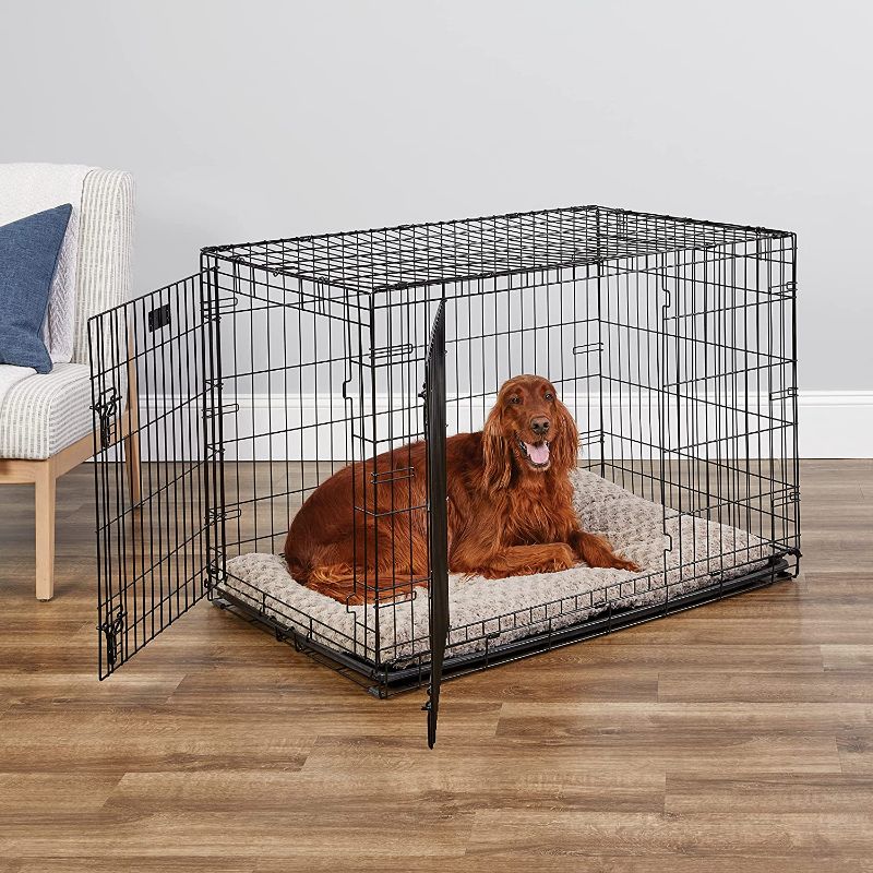 Photo 1 of 
MidWest Homes for Pets Newly Enhanced Single Door iCrate Dog Crate, Includes Leak-Proof Pan, Floor Protecting Feet, Divider Panel & New Patented Features