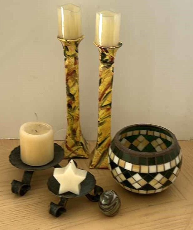Photo 1 of HOME DECOR ASSORTMENT CANDLE HOLDERS 12”