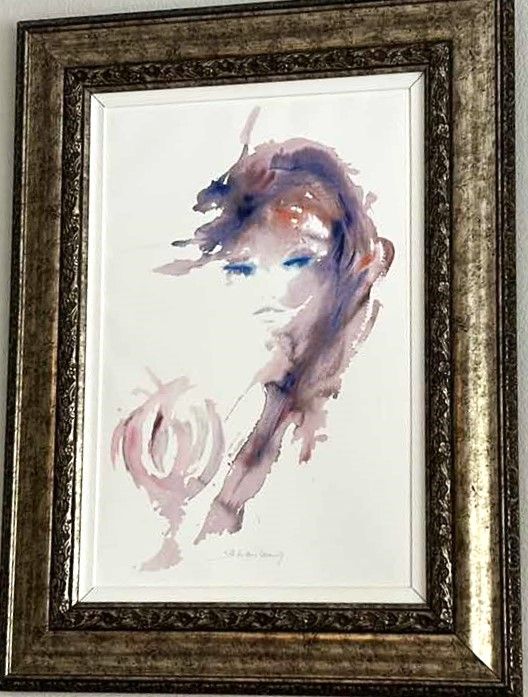 Photo 10 of ARTIST SIGNED NUMBERED 78/250 WATERCOLOR ARTWORK FRAMED 25 1/2” x 33 1/2” WITH COA (CURRENT VALUE PER INTERNET $800-$1200 UNFRAMED)