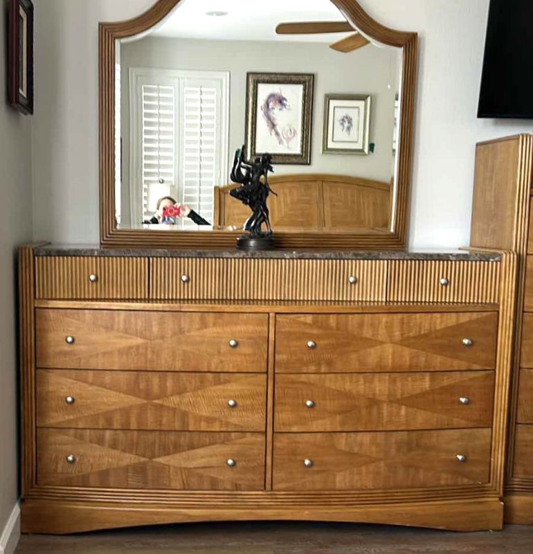 Photo 1 of CALLEZIONE EUROPA WOOD DRESSER & MIRROR 68” x 21” x H40”