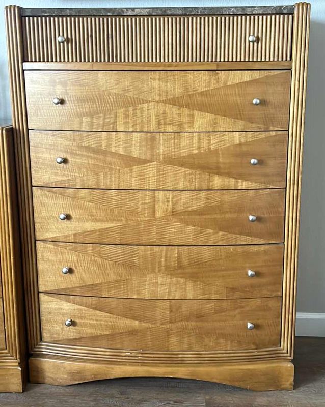 Photo 1 of CALLEZIONE EUROPA WOOD CHEST OF DRAWERS 40” x 18” x 57”