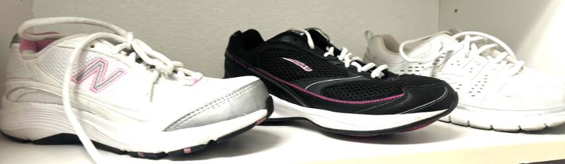 Photo 1 of 3 PAIRS WOMENS ATHLETIC SHOES SIZE 7.5