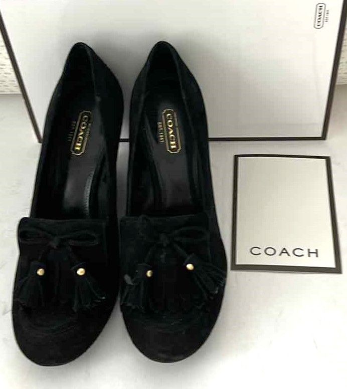 Photo 1 of COACH TERRI KIDSUEDE BLACK 7.5