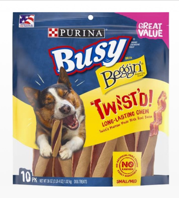 Photo 1 of 14 BAGS PURINA BUSY VEGGIN TWISTED S/M10 EACH BAG 11/2023