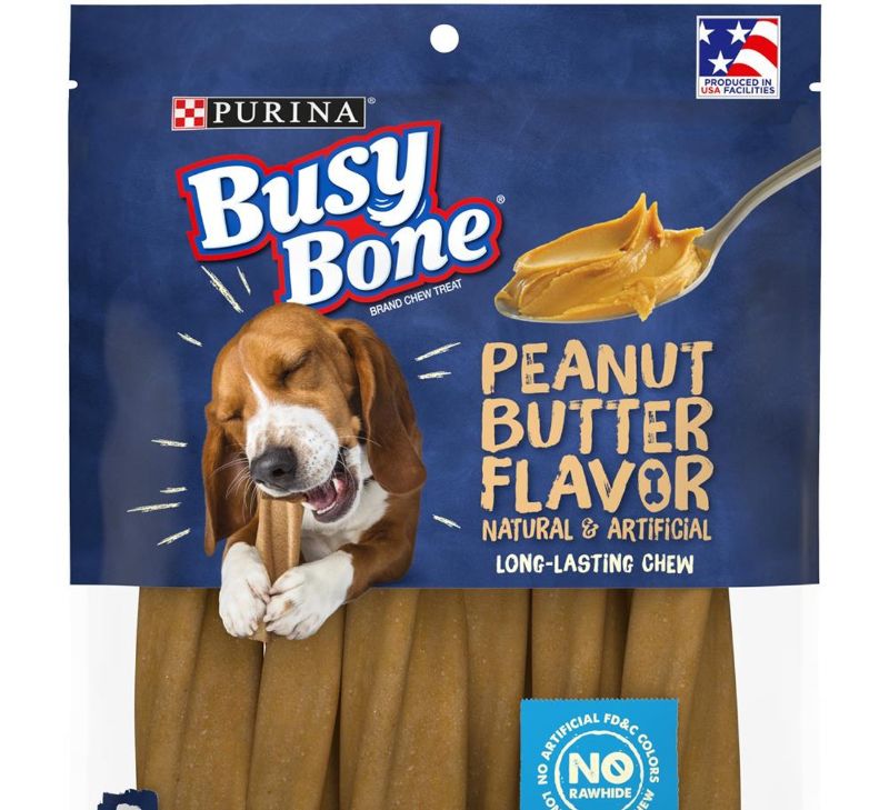 Photo 1 of 12 BAGS PURINA BUSY BONE PEANUT BUTTER FLAVOR CHEWS SMALL/MED 6/2024