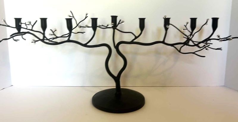 Photo 1 of METAL TREE BRANCH CANDLE HOLDER 21” x 9”