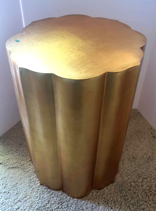 Photo 1 of GOLD ACCENT TABLE 18” x 24 1/2”