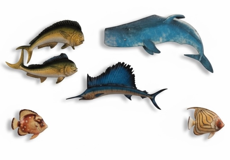 Photo 1 of 5 ASSORTED DECORATIVE RESIN FISH