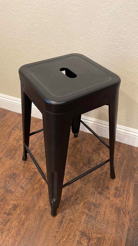 Photo 1 of BLACK BAR STOOL