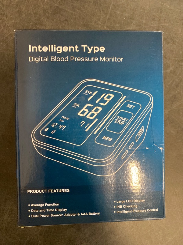 Photo 3 of Blood Pressure Monitors for Home Use Upper Arm, Accurate Cuff 8.7”-15.7” Monitor with Large Backlight Display 2 Users 240 Sets Memory & HR Detection, Digital BP Machine with Carrying Case