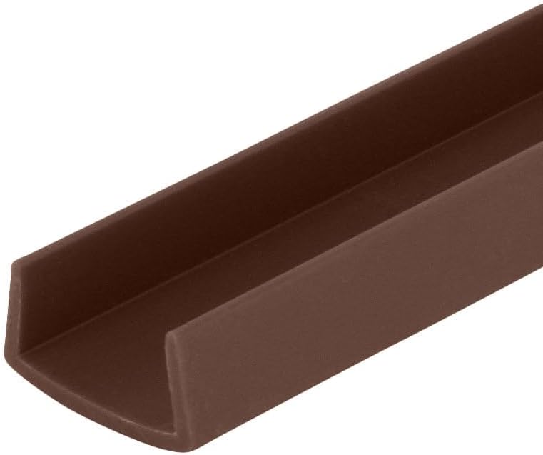 Photo 1 of Outwater Plastics Brown 3/4'' Styrene Plastic U-Channel/C-Channel 48 Inch Lengths (Pack of 3)