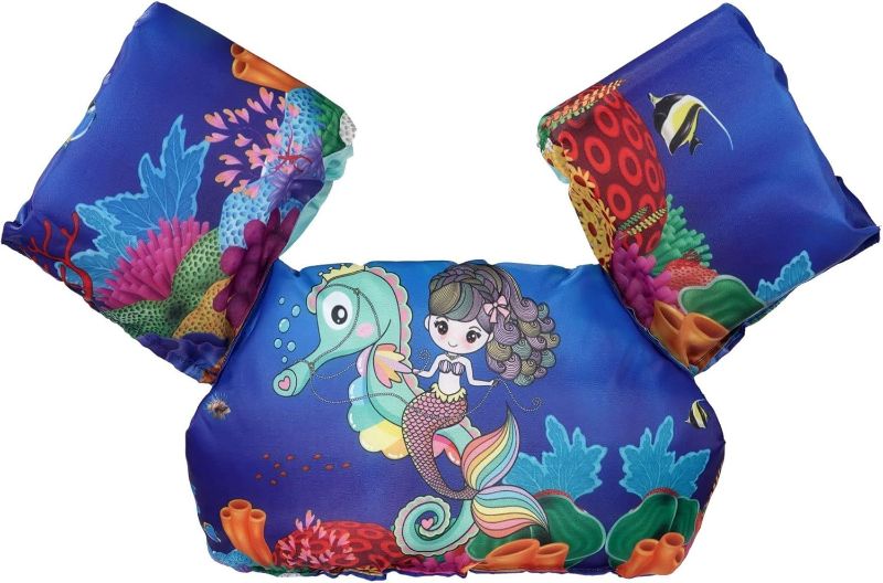 Photo 1 of Kids Life Jacket from 30 to 55lbs, Toddler Swim Float Vest Kids Swim Infant/Baby/Toddler, Swim Vest with Arm Wings for Boys and Girls