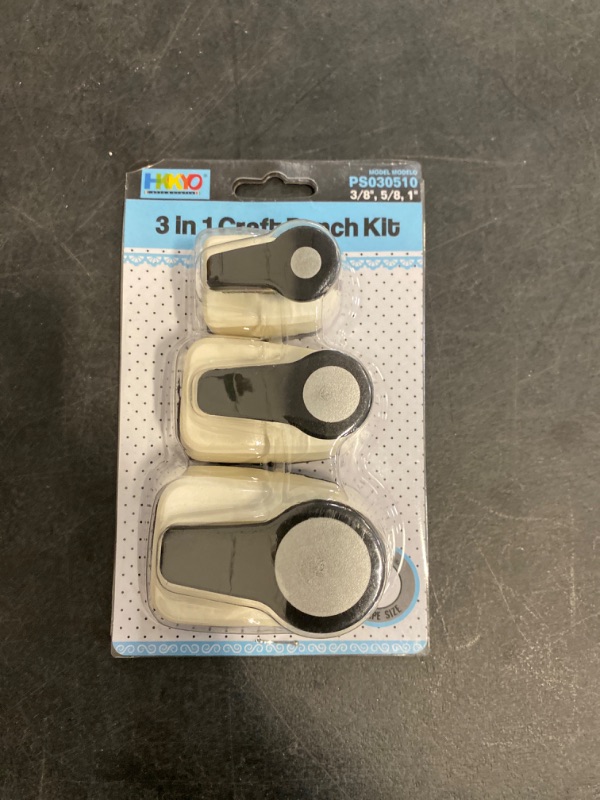 Photo 2 of Circle Punch, Circle Hole Punch, Paper Hole Puncher, 3 PCS Circle Punch Set, 1 inch Hole Punch Circle, 5/8'' Circle Paper Puncher, 3/8'' Hole Punch, Craft Punches, Hole Puncher for Crafts, Shape Punch