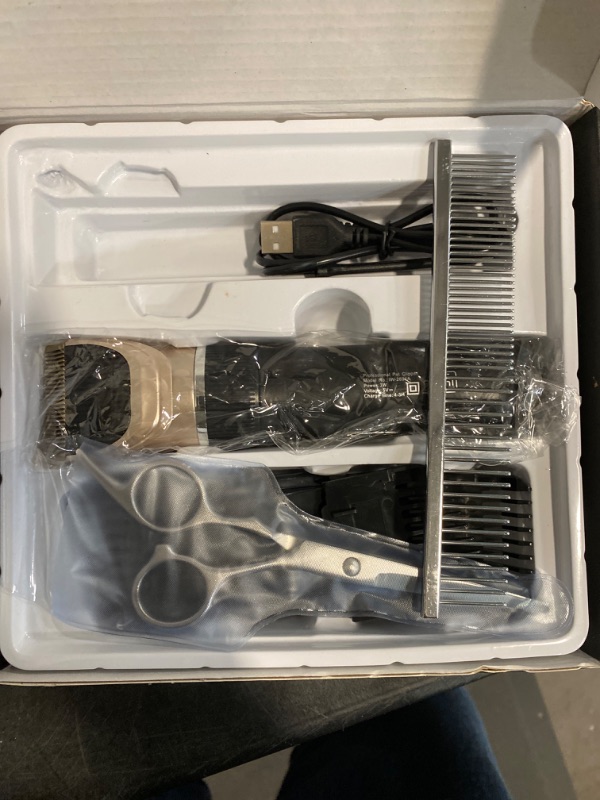 Photo 1 of IWEEL Dog Clippers, 2-speed Professional Rechargeable Cordless Cat Shaver and Low Noise Water Proof Electric Dog Trimmer Pet Grooming Kit Animal Hair Clippers Tool with Scissors Combs
