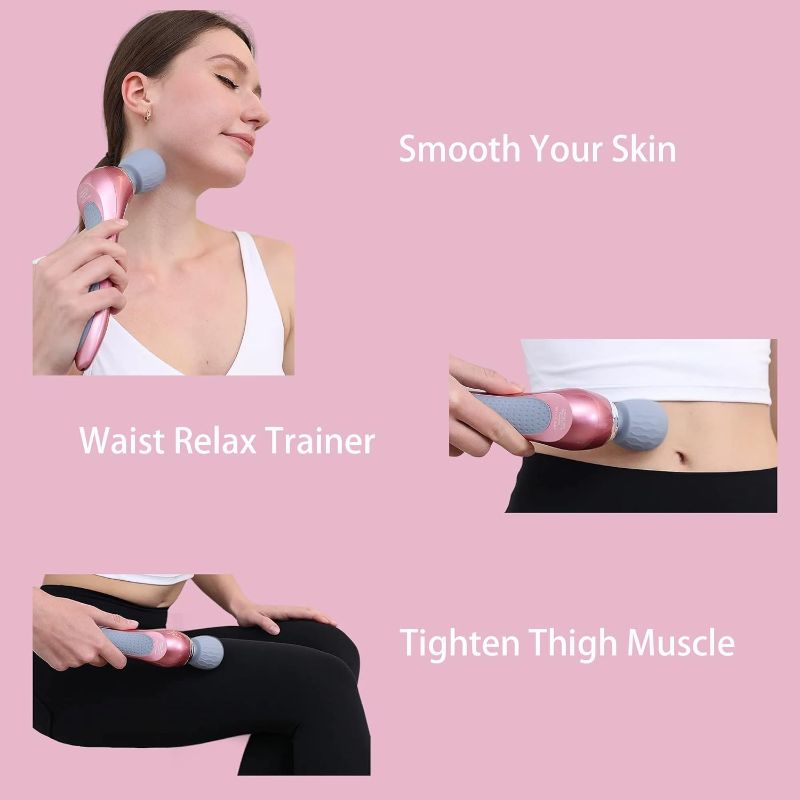 Photo 1 of Personal Handheld Vibrating Massager-Cordless Full Body Massager, Electric Massager for Face Neck Back Shoulder Waist Leg Feet, Portable 5 Mode Vibration Massager for Women Men