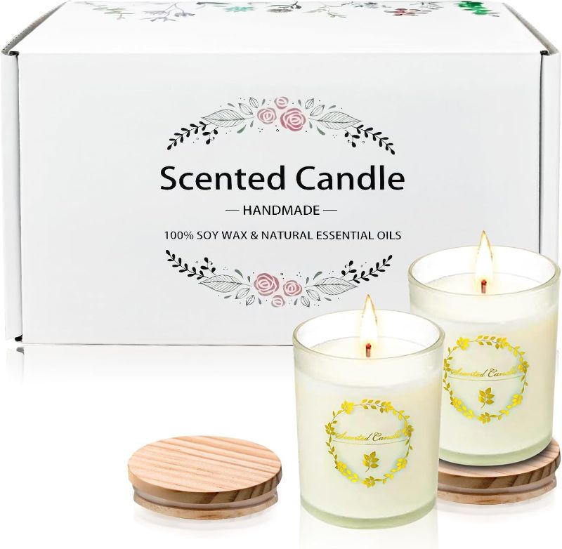 Photo 1 of Scented Soy Aromatherapy Candles Gifts for Women, 2×5.3Oz Long Lasting Candles, Premium Body Relax & Stress Relief Candles,Ideal Gifts for Birthday, Christmas, Thanksgiving, Mother's Day