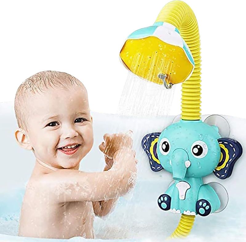 Photo 1 of Bath Shower Head for Kids - Baby Bath Toys Electric Shower Baby Bathtub Toys Baby Bath Shower Head Electric Preschool Bath Toys for Toddler Shower Toy Shower Head for Baby Gift