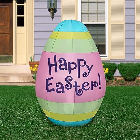 Photo 1 of Gemmy Airblown Inflatable Easter Egg, 5.5 ft Tall