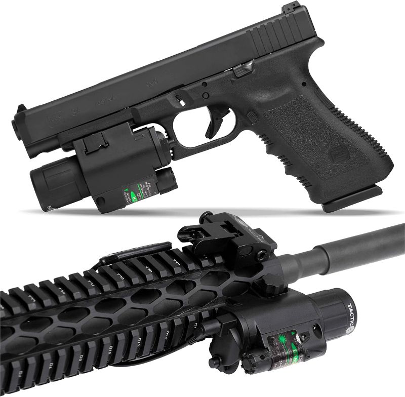 Photo 2 of Firefly V1 Red or Green Laser Flashlight with Charger | Combat Veteran Owned Company | Picatinny Rail Mount and Tail Switch | Rifle or Hand Gun