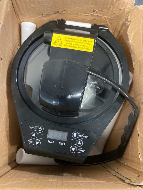 Photo 1 of Sauna Steamer Machine 3L, Portable Sauna for Home Spa with Remote Control, Fogging Function, 304# SUS Sauna Steam Pot Generator 800W Rapid Heat Steam with Temp and Timer Digital Display