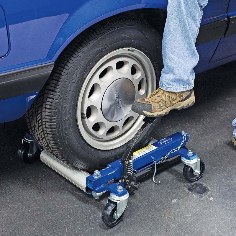 Photo 3 of Eastwood Automotive Car Moving Dolly | ATV Hydraulic Foot Pump with 2600 lbs Combined Capacity | Heavy Duty Portable Truck Wheel Tire Dollies | Garage Essentials Automotive Tools