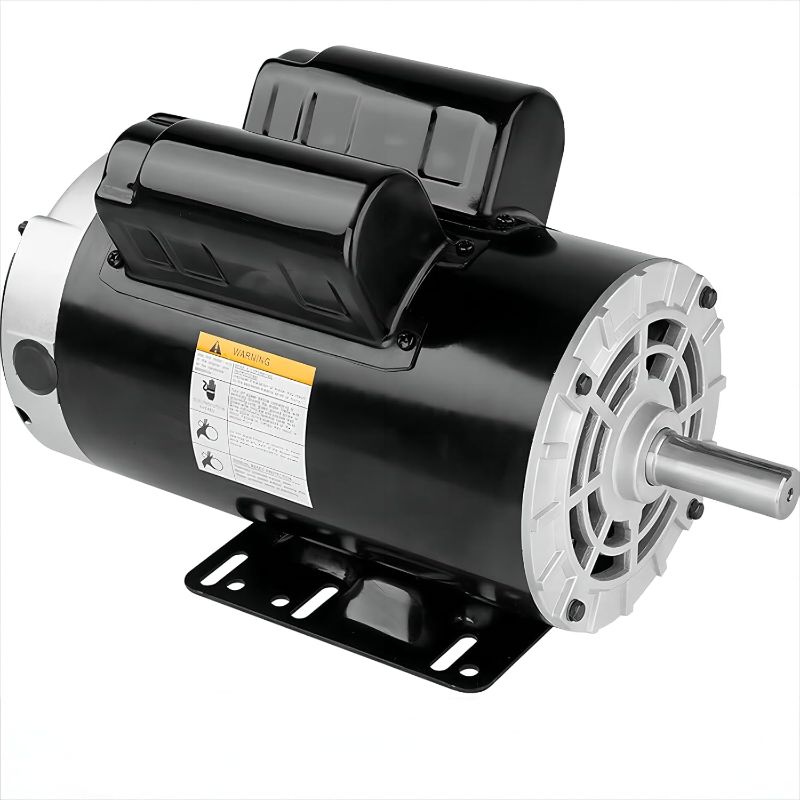 Photo 1 of 5HP SPL Air Compressor Electric Motor, 230V 56 Frame 3450RPM, 5/8" Keyed Shaft, CCW Rotation, 16.2 FL Amps Electric Motor for Air Compressors