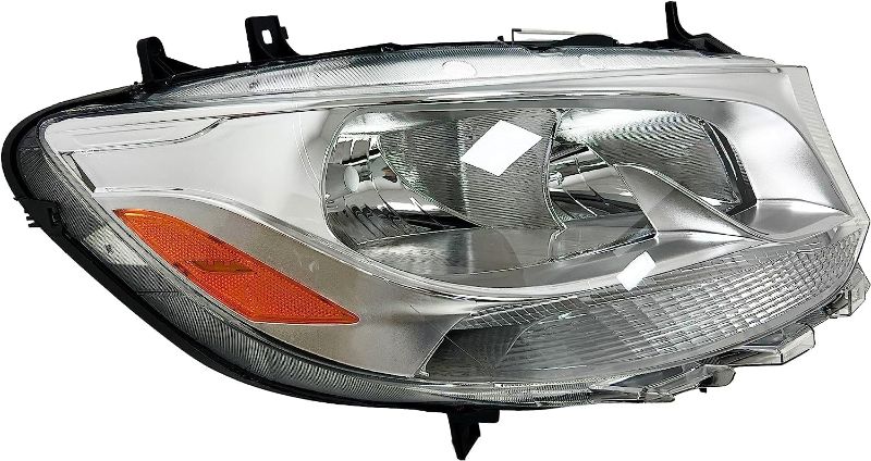 Photo 1 of Headlight Assembly Compatible with 2019 2020 2021 2022 Mercedes Sprinter 1500 2500 3500 Right/Passenger Side, Halogen Headlamp w/Bulbs OEM:9109060500 Partslink: MB2503259