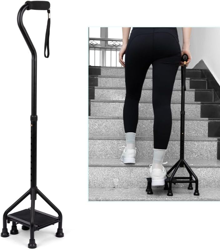 Photo 1 of MMingo Adjustable Stair Climbing Assist Cane for Seniors, Step Stair Walking Aid, Stability Walking Sticks and Mobility on Stairs, Walk Up and Down Stairs Assist Devices, Non-Slip Stair Assist Aid