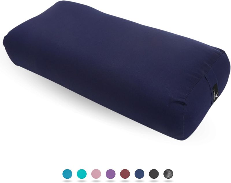 Photo 1 of Everyday Yoga Bolster Rectangular Meditation Pillow, Super Soft & Lightweight with Carry Handle - Firm Support for Restorative Yoga, Multi-color