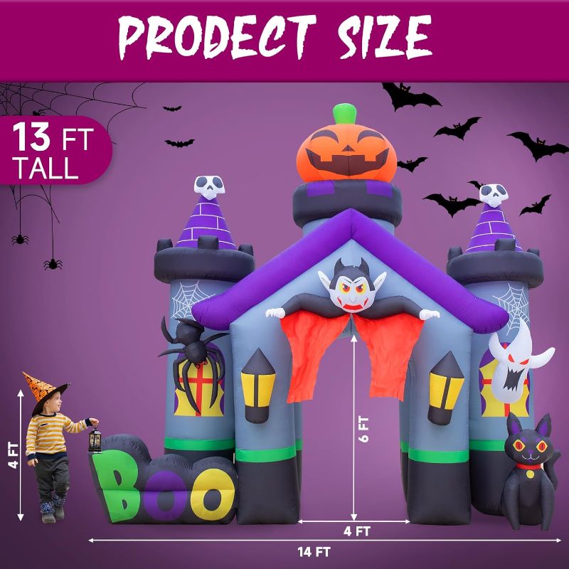 Photo 2 of Entry Way Blow Up Halloween Castle 6Ft Entrance 14Ft Width 13Ft Tall  