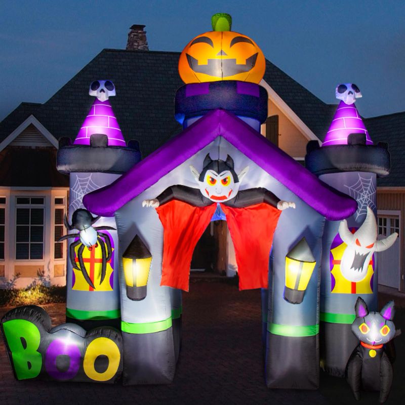 Photo 1 of Entry Way Blow Up Halloween Castle 6Ft Entrance 14Ft Width 13Ft Tall  