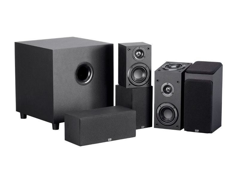 Photo 1 of Monoprice Premium 5.1.2 Channel Immersive Home Theater System with Subwoofer