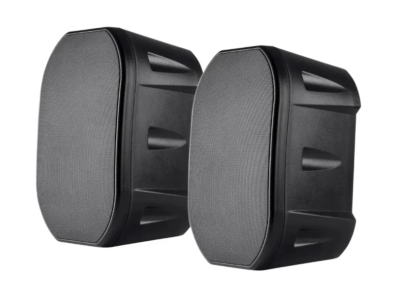 Photo 1 of Monoprice 6.5in Weatherproof 2-Way Speakers with Wall Mount Bracket (Pair Black)