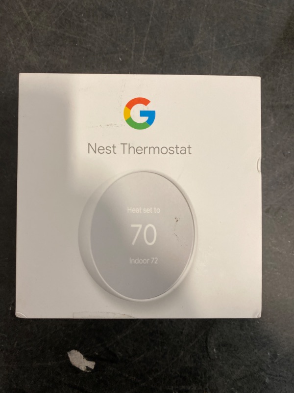 Photo 1 of Google Nest Learning Thermostat - Programmable Smart Thermostat for Home - 3rd Generation Nest Thermostat - Compatible with Alexa - Stainless Steel-Renewed