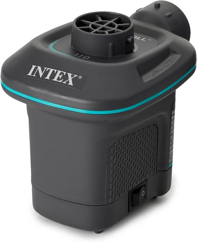 Photo 1 of INTEX QuickFill Electric Air Pump: Inflates and Deflates Air Mattresses, Inflatable Kayaks, Boats, Toys