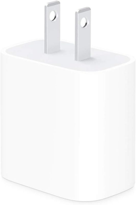 Photo 1 of Apple 20W USB-C Power Adapter - iPhone Charger with Fast Charging Capability, Type C Wall Charger