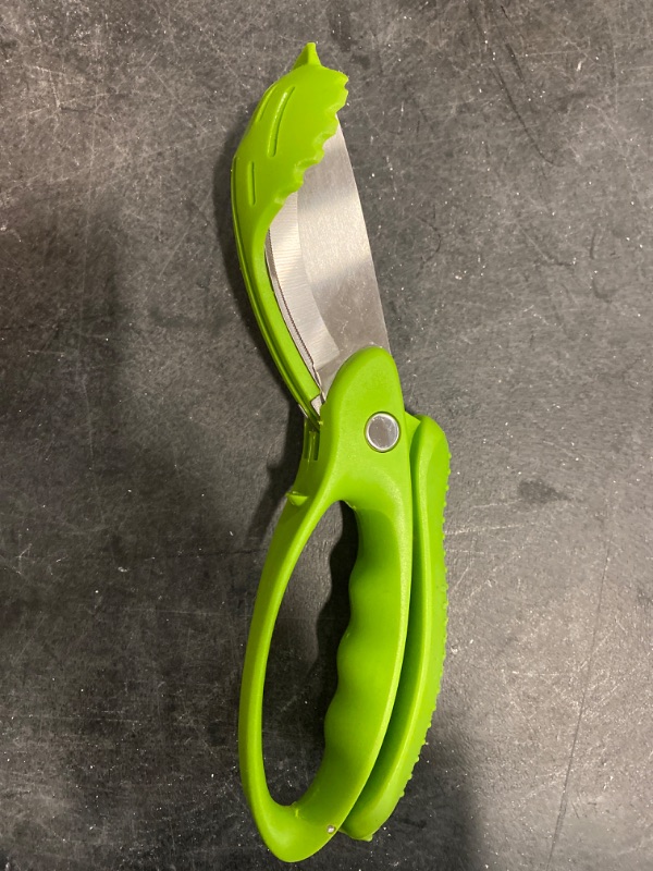 Photo 2 of Salad Scissors, Salad Chopper with Double Blades, Lettuce Chopper, Lettuce Scissors for Chopped Salad, Chopped Salad Chopper Tool for Tossing and Chopping in Salad Bowl (Green)