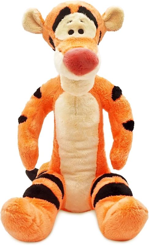 Photo 1 of Disney Store Official Tigger Medium Soft Plush Toy, 44cm/17", Made With Soft-Feel Fabric With Embroidered Details And A Characterful Expression, Suitable For Ages 0+