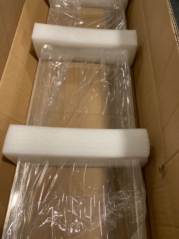 Photo 1 of Bathtub Tray Table, Clear Acrylic, Anti-Slip Bath Caddy, 32.3 * 7.87 * 1.18in