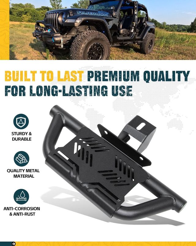 Photo 2 of EZ Side Steps Fit for 2018-2024 Jeep Wrangler JL 4 Doors Running Boards