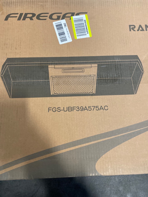 Photo 1 of FIREGAS Black Range Hood 30 inch Under Cabinet, Ducted/Ductless Convertible Kitchen Hood, Stainless Steel Stove Vent Hood with 2 Speed Exhaust Fan, Rocker Button Control, 300 CFM Powerful Suction