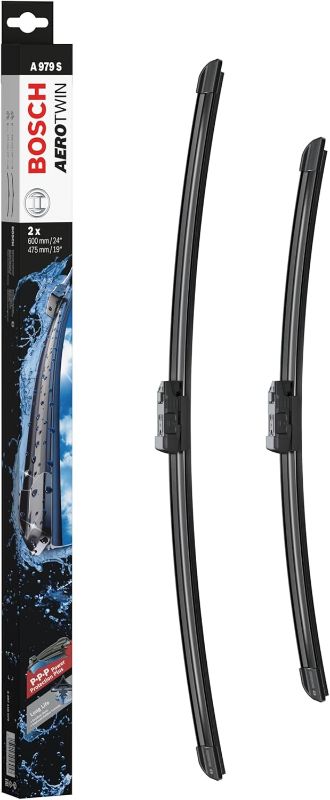 Photo 1 of BOSCH 3397118979 Aerotwin Original Equipment Replacement Wiper Blade - 24"/19" (Set of 2) Top Lock 19mm