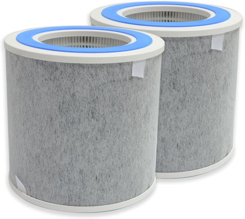 Photo 1 of PUREBURG HE1FKBAS Replacement Filter Compatible with Shark Air Purifiers HP100 HP102 HC450 HC451 HC452 Air Purifiers,2-Pack H13 HEPA 4-Stage Filtration