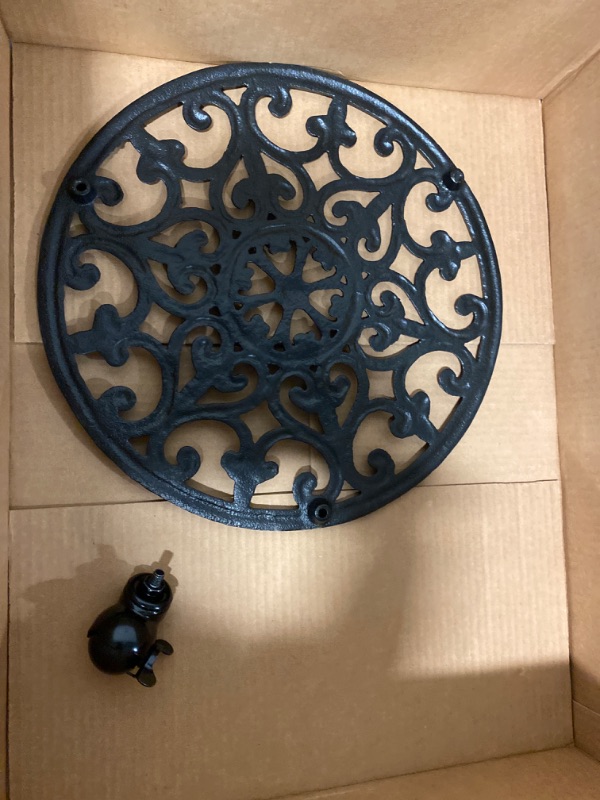 Photo 1 of Fasmov Plant Caddy Cast Iron Plant Stand Plant Pallet Caddy Plant Pot with Heavy Duty Wheels Indoor Outdoor Planter Trolley Casters Rolling Tray Coaster